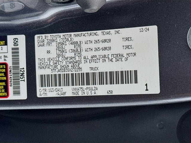 2025 Toyota Tundra Limited