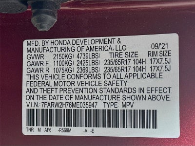 2021 Honda CR-V Special Edition