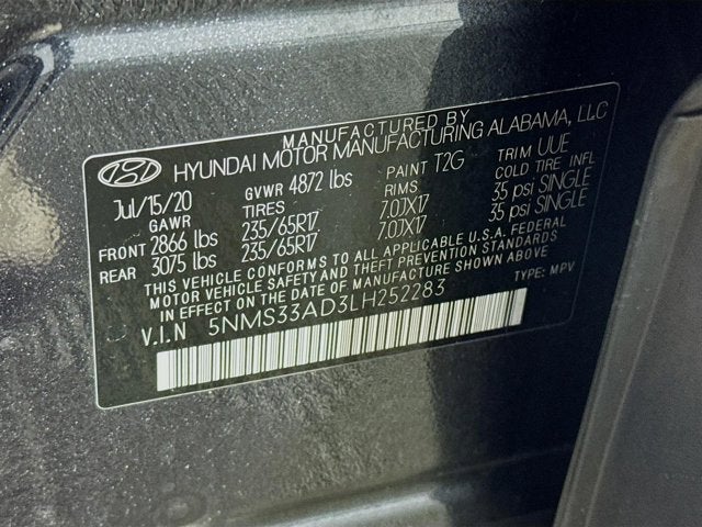 2020 Hyundai Santa Fe SEL