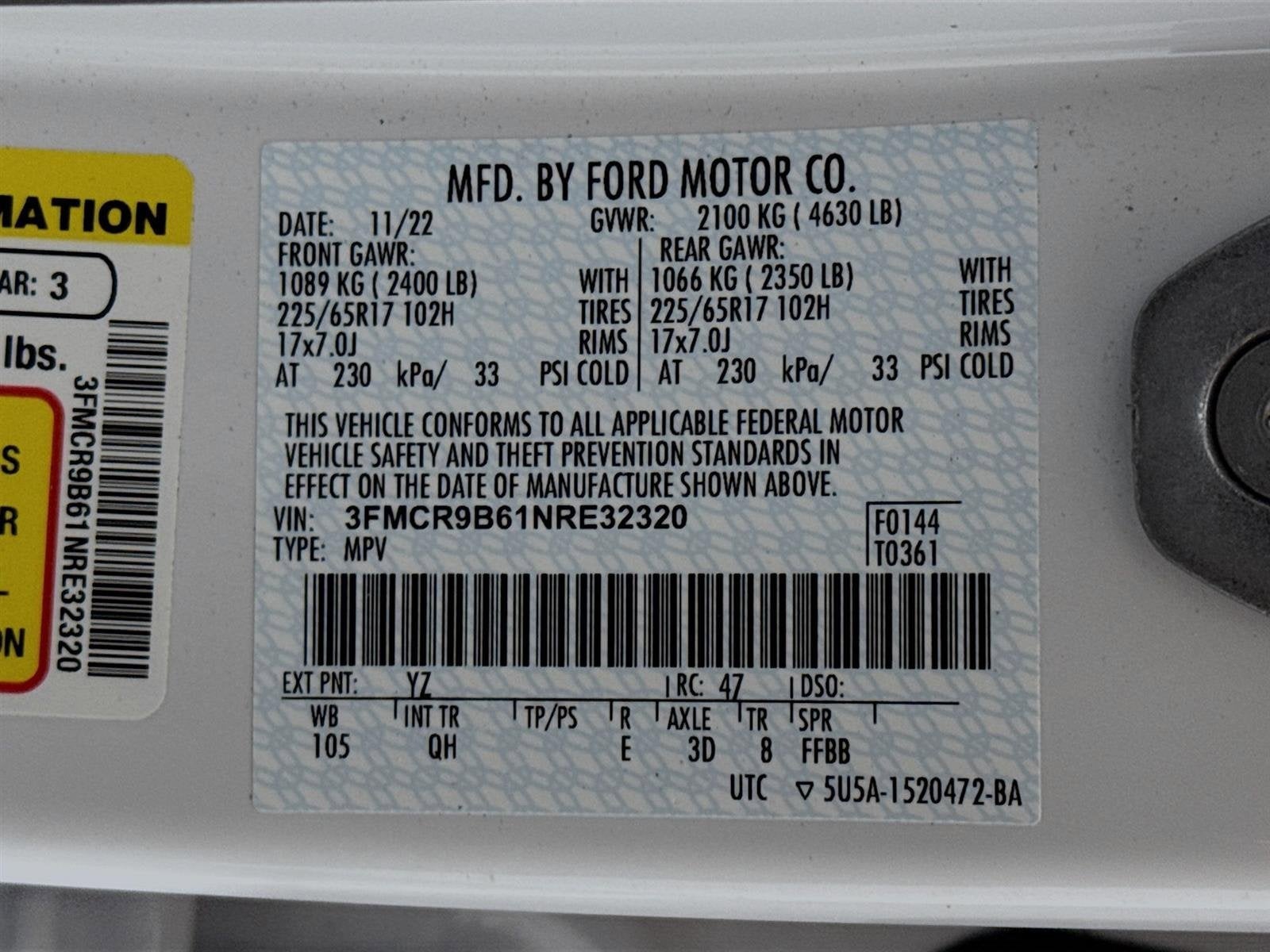 2022 Ford BRONCO SPORT