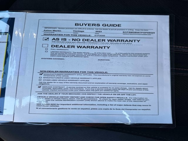 2023 Aston Martin Vantage Base