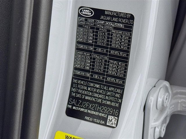 2026 Land Rover Range Rover Evoque S