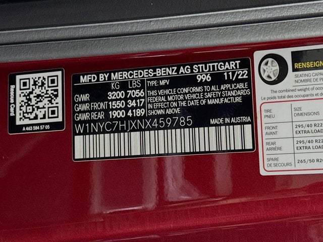 2022 Mercedes-Benz G-Class G 63 AMG®