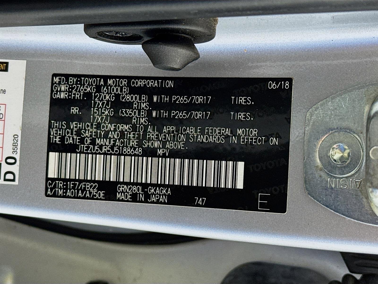 2018 Toyota 4Runner SR5