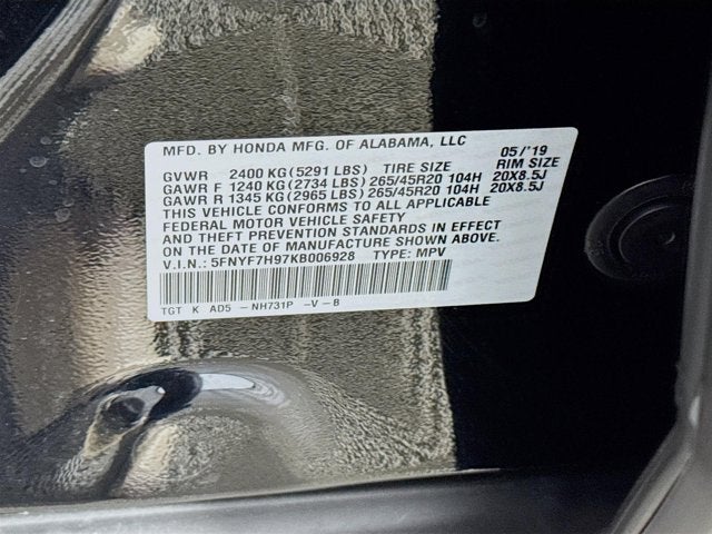 2019 Honda Passport Touring